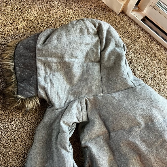 GAP Down vest faux fur trimmed hood SIZE S - Picture 4 of 10
